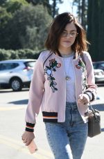 LUCY HALE Shopping at Urban Outfitters in Los Angeles 01/28/2017