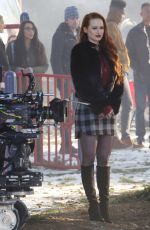 MADELAINE PETSCH on the Set of Riverdale in Vancouver 01/13/2017
