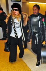 MADONNA at JFK Airport in New York 01/06/2017