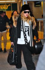 MADONNA at JFK Airport in New York 01/06/2017