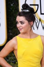 MAISIE WILLIAMS at 74th Annual Golden Globe Awards in Beverly Hills 01/08/2017