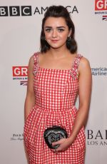 MAISIE WILLIAMS at Bafta Tea Party in Los Angeles 01/07/2017