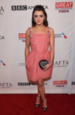 MAISIE WILLIAMS at Bafta Tea Party in Los Angeles 01/07/2017