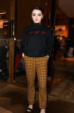 MAISIE WILLIAMS at Louis Vuitton X Unicef Makeapromise Day in London 01/12/2017