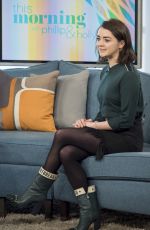 MAISIE WILLIAMS at This Morning Show in London 01/24/2017