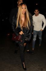 MALIKA HAQQ Night Out in West Hollywood 01/10/2017