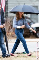 MARGOT ROBBIE on the Set of 