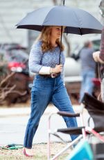 MARGOT ROBBIE on the Set of 