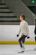 MARGOT ROBBIE Skating in Los Angeles After Secret Wedding Ceremony in Australia 01/02/2017