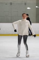 MARGOT ROBBIE Skating in Los Angeles After Secret Wedding Ceremony in Australia 01/02/2017