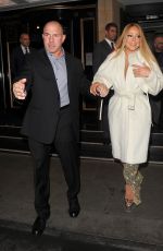 MARIAH CAREY Leaves Her Hotel in London 01/14/2017