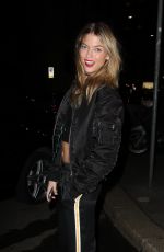 MARTHA HUNT Leaves Alberta Ferretti Fashion Show at Milan Fashion Week 01/13/2017