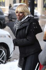 MARY J. BLIGE Out in Park City 01/21/2017