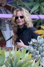 MEG RYAN at Memorial Service of Debbie Reynolds and Carrie Fisher in Los Angeles 01/05/2017