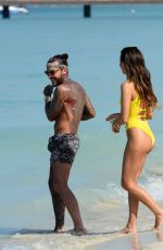 MEGAN MCKENNA in Swimsuit at a Beach in Dubai 01/07/2017