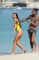 MEGAN MCKENNA in Swimsuit at a Beach in Dubai 01/07/2017