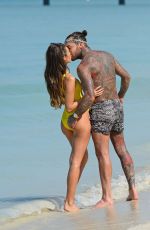 MEGAN MCKENNA in Swimsuit at a Beach in Dubai 01/07/2017