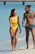 MEGAN MCKENNA in Swimsuit at a Beach in Dubai 01/07/2017