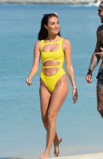 MEGAN MCKENNA in Swimsuit at a Beach in Dubai 01/07/2017