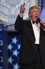 MELANIA and Donald TRUMP at Inauguration Ball at National Building Museum in Washington 01/20/2017