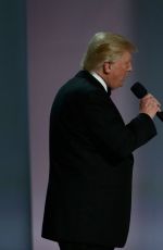 MELANIA and Donald TRUMP at Inauguration Ball at National Building Museum in Washington 01/20/2017