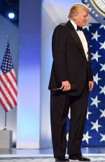 MELANIA and Donald TRUMP at Inauguration Ball at National Building Museum in Washington 01/20/2017