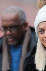 MELANIE DA CRUZ Arrives at Old Trafford in Manchester 01/15/2017