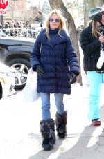 MELANIE GRIFFITH Out for Shopping in Aspen 12/30/2016