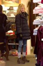 MELANIE GRIFFITH Out for Shopping in Aspen 12/30/2016