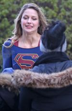 MELISSA BENOIST on the Set of 