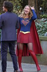 MELISSA BENOIST on the Set of 