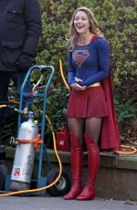 MELISSA BENOIST on the Set of 