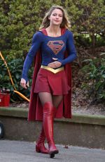 MELISSA BENOIST on the Set of 