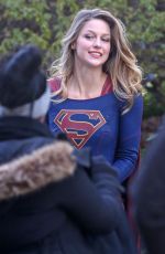 MELISSA BENOIST on the Set of 