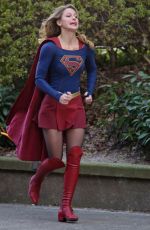 MELISSA BENOIST on the Set of 