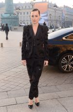 MELISSA GEORGE Arrives at Schiapparelli Fashion Show in Paris 01/23/2017