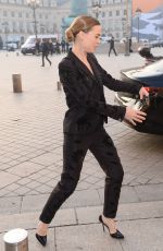 MELISSA GEORGE Arrives at Schiapparelli Fashion Show in Paris 01/23/2017