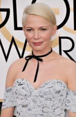 MICHELLE WILLIAMS at 74th Annual Golden Globe Awards in Beverly Hills 01/08/2017