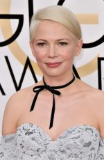 MICHELLE WILLIAMS at 74th Annual Golden Globe Awards in Beverly Hills 01/08/2017