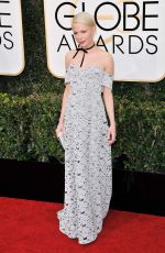 MICHELLE WILLIAMS at 74th Annual Golden Globe Awards in Beverly Hills 01/08/2017