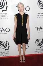 MICHELLE WILLIAMS at New York Film Critics Circle Awards in New York 01/03/2017