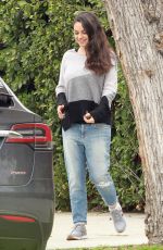 MILA KUNIS Out and About in Studio City 01/04/2017