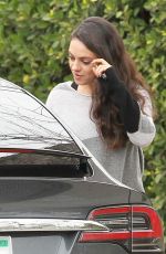 MILA KUNIS Out and About in Studio City 01/04/2017