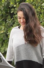 MILA KUNIS Out and About in Studio City 01/04/2017