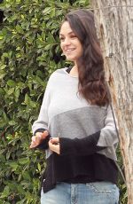 MILA KUNIS Out and About in Studio City 01/04/2017