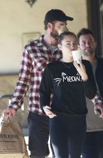 MILEY CYRUS and Liam Hemsworth Out Shopping in Los Angeles 01/06/2017