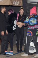 MILEY CYRUS at Nobu Restaurant in Malibu 01/11/2017