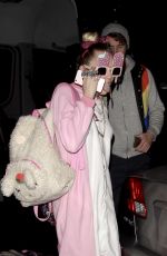 MILEY CYRUS Night Out in Los Angeles 01/12/2017