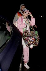 MILEY CYRUS Night Out in Los Angeles 01/12/2017