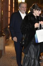 MILLA JOVIVICH Leaves Borchardt Restaurant in Berlin 01/19/2017
